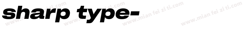 sharp type字体转换